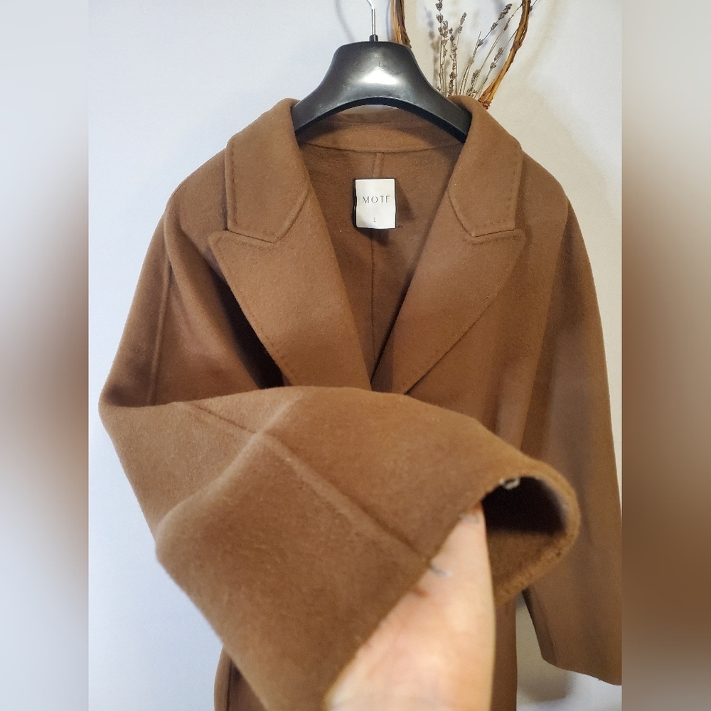 Brown Belted Coat - Picture 3 of 9